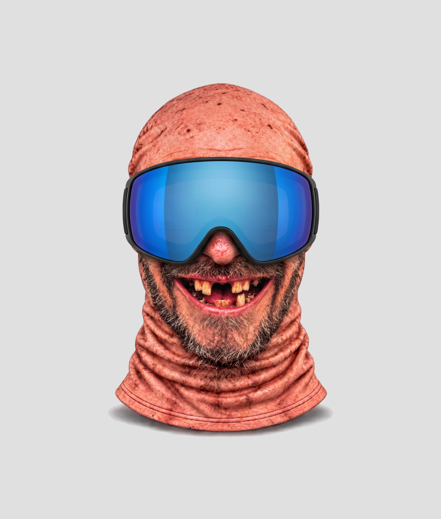 Gekke gast skimasker – Skibril met skibril op