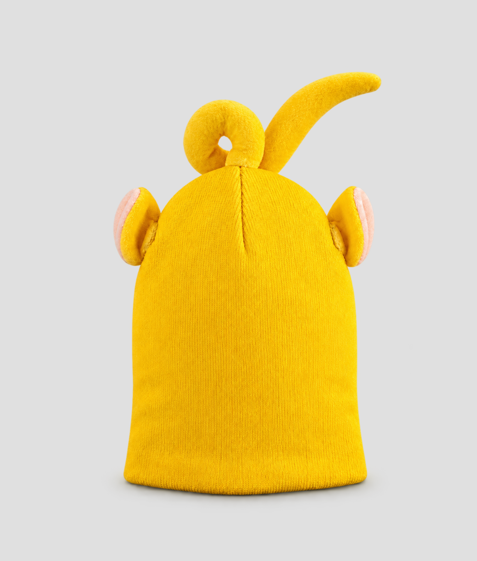 Gele teletub skihelm cover muts los