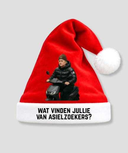 Kerstmuts met foto wat vinden jullie van asielzoekers