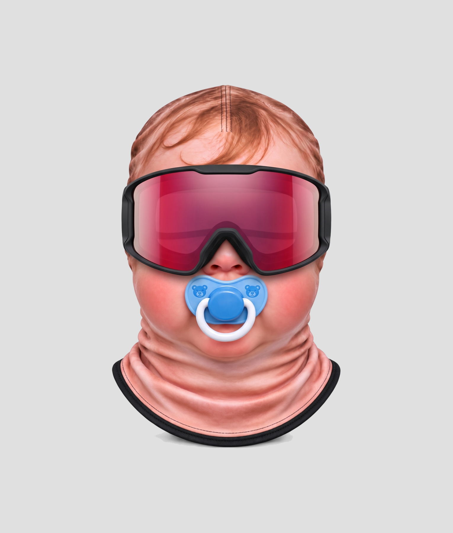 Groot kind skimasker – Skibril met skibril op