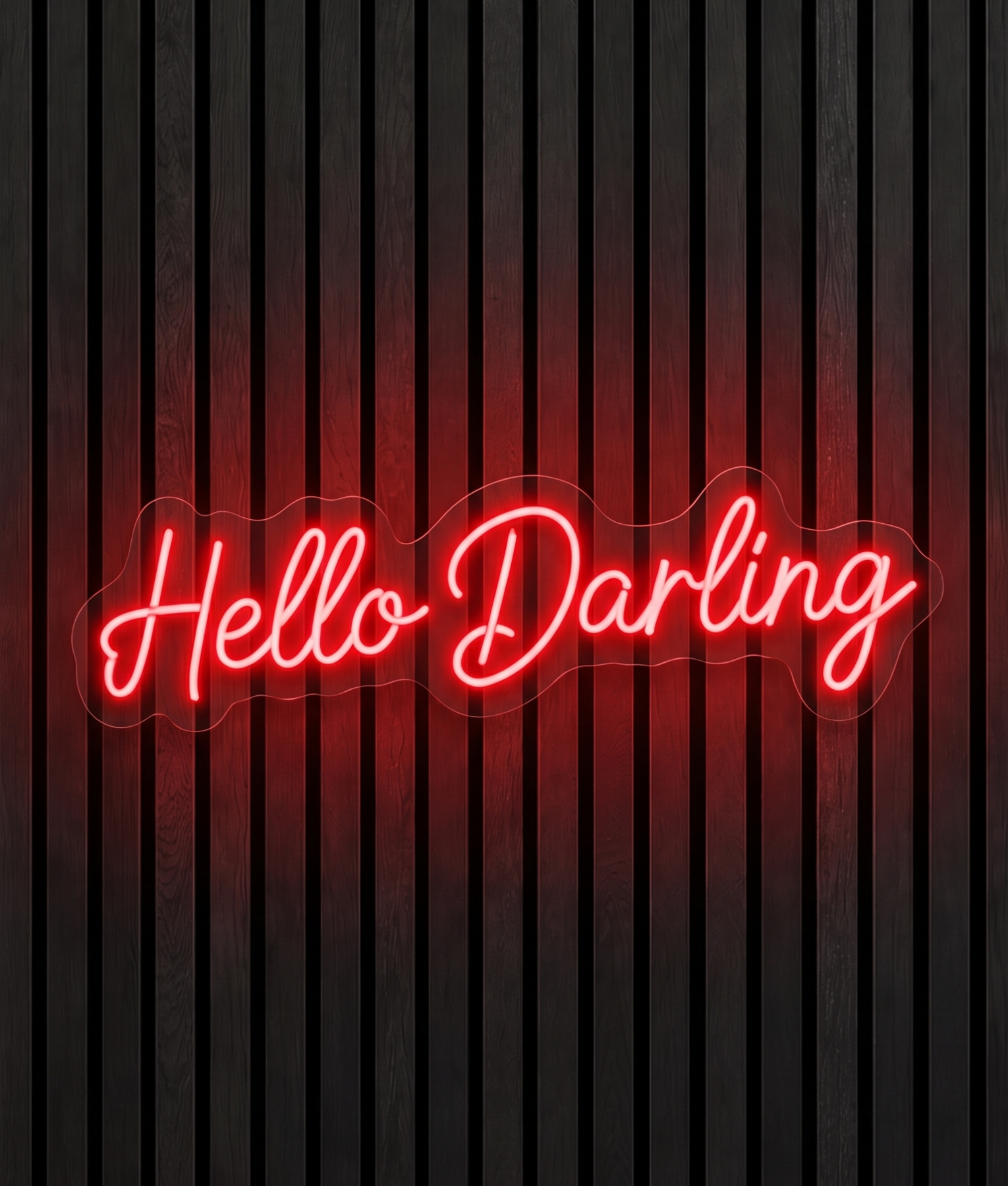 Hello Darling rood neon verlichting