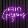Hello Gorgeous neon verlichting