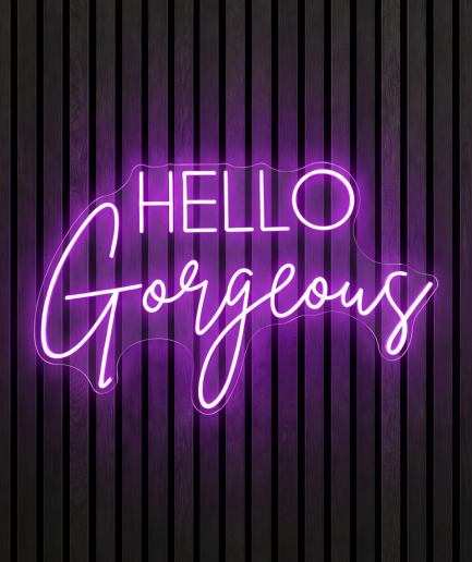 Hello Gorgeous neon verlichting