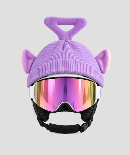 Paarse teletub skihelm cover