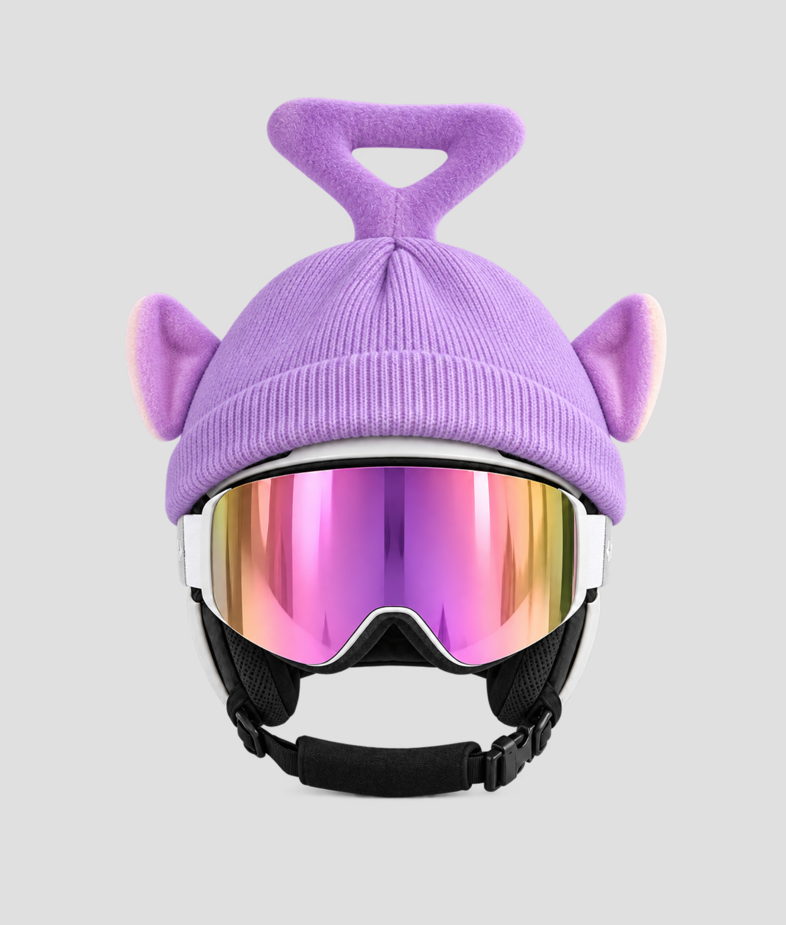 Paarse teletub skihelm cover