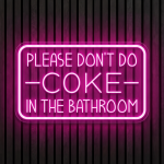 In the bathroom neon neon verlichting