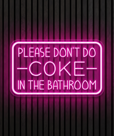 In the bathroom neon neon verlichting