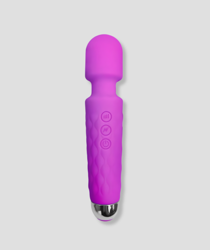 Keihard schreeuwen, paarse oplaadbare wandvibrator met 20 standen