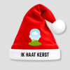 Kerstmuts met foto ik haat kerst