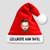 Kerstmuts met foto lelijkste aan tafel voorbeeld