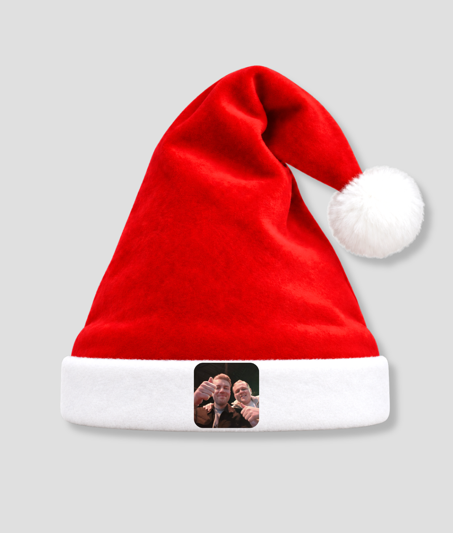 Kerstmuts met eigen foto voorbeeld