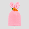 Konijn roze skihelm cover muts los