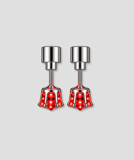LED oorbellen die rood oplichten