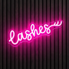 Lashes neon neon verlichting