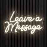 Leave a message neon neon verlichting