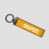 Gele luxe sleutelhanger met de tekst Knapste