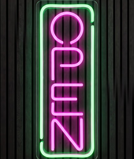Open neon neon verlichting