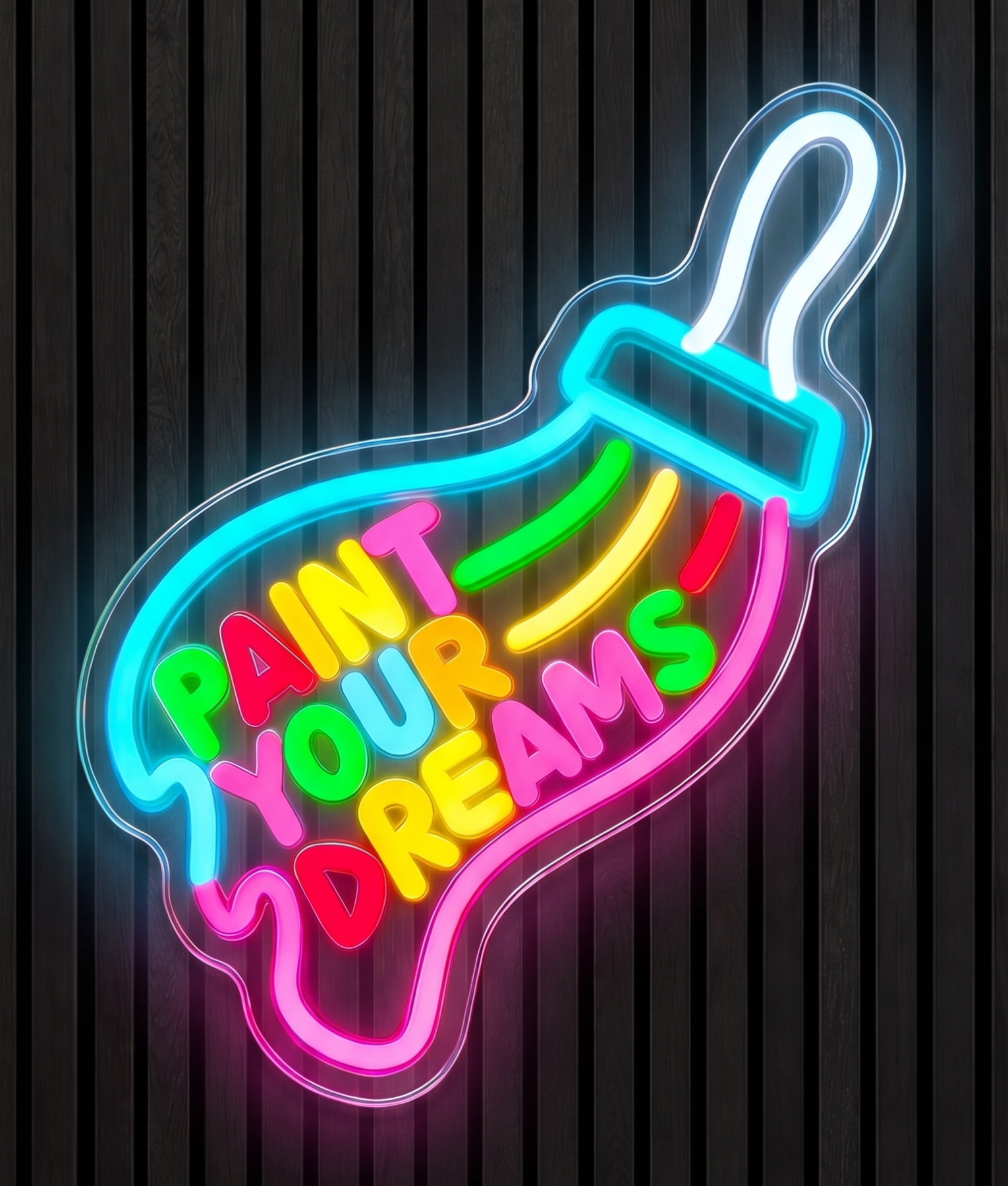 Paint your dreams kwast neon lamp