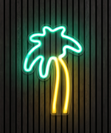 Palm neon neon verlichting