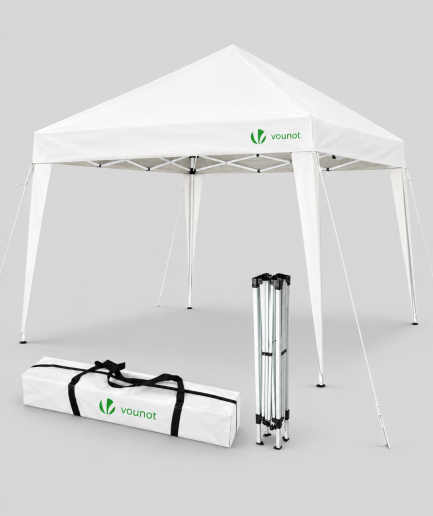 Opvouwbare partytent 3x3 in wit met draagtas