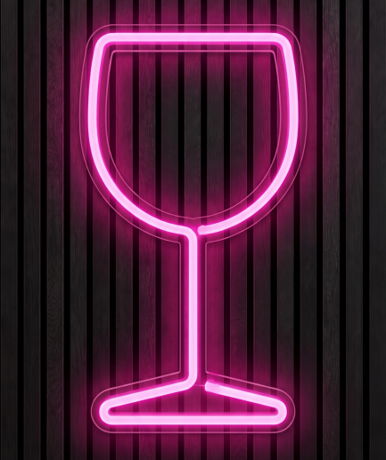 Pink Glass neon neon verlichting