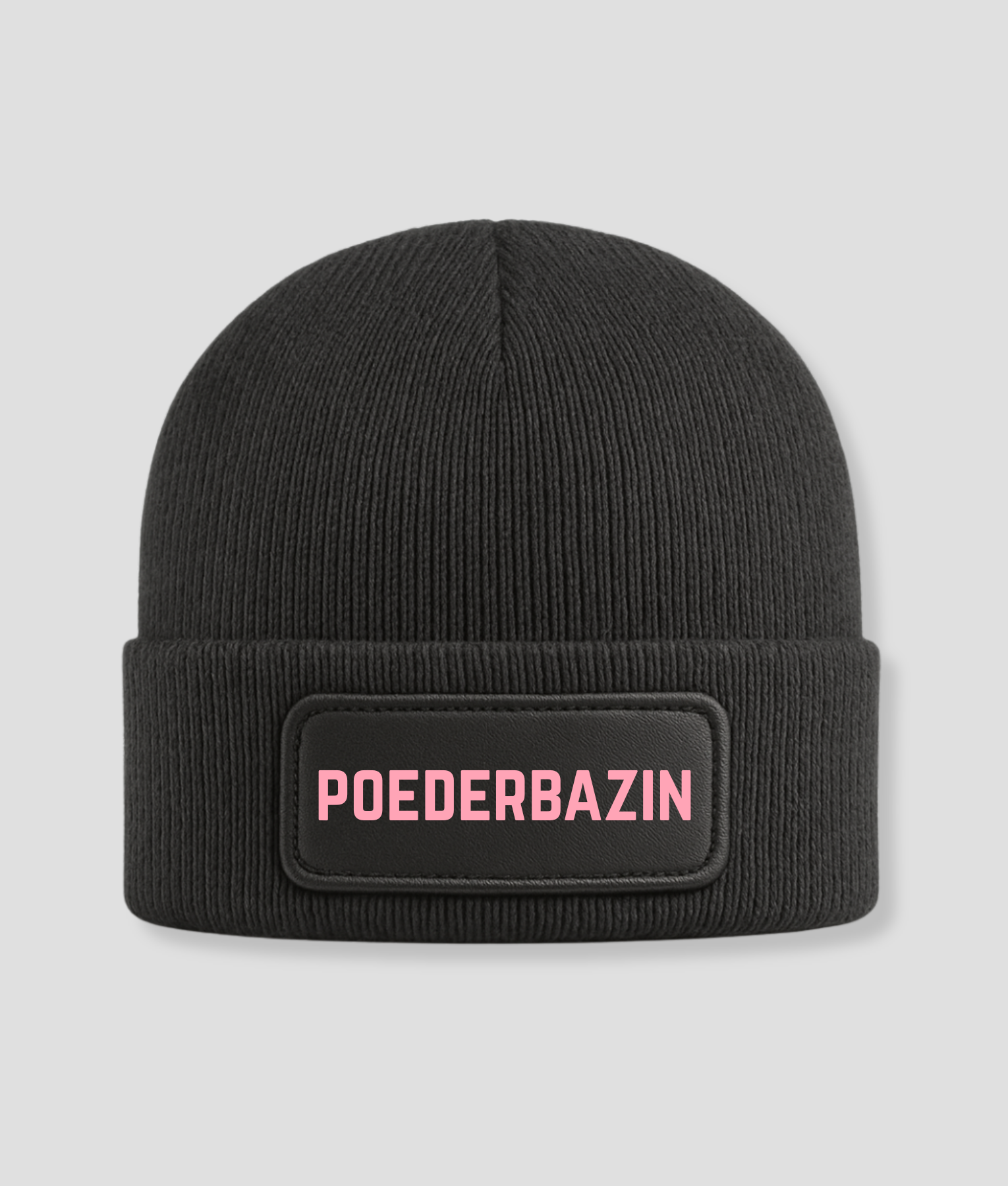 poederbazin muts zwart