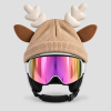 Rendier beige skihelm cover