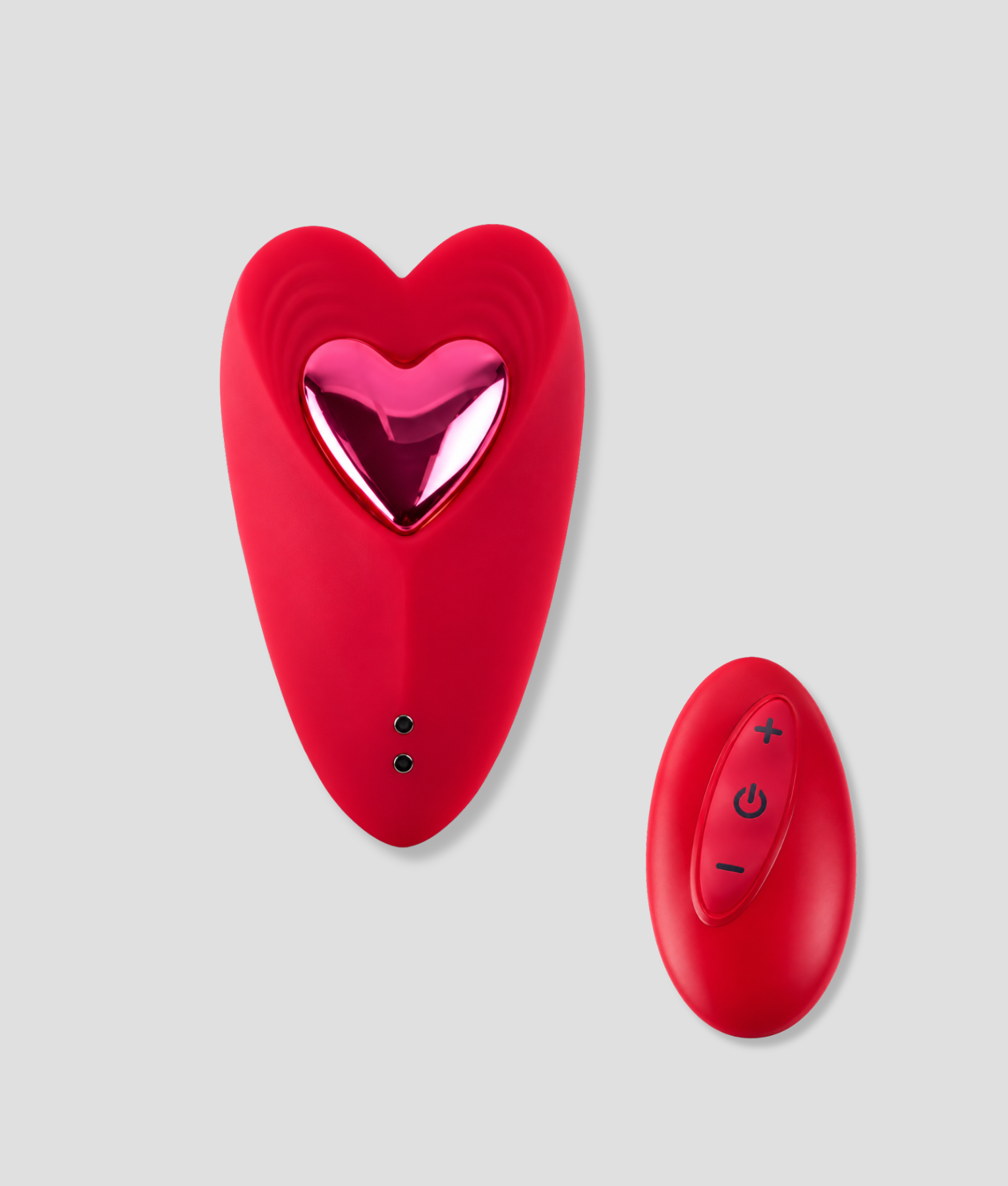 Stiekem klaarkomen, rode vibrator in hartvorm voor in je onderbroek met afstandsbediening