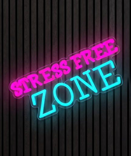 Stress free zone neon lamp
