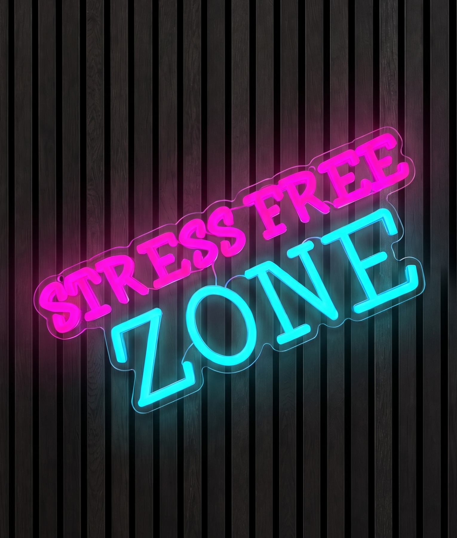 Stress free zone neon lamp