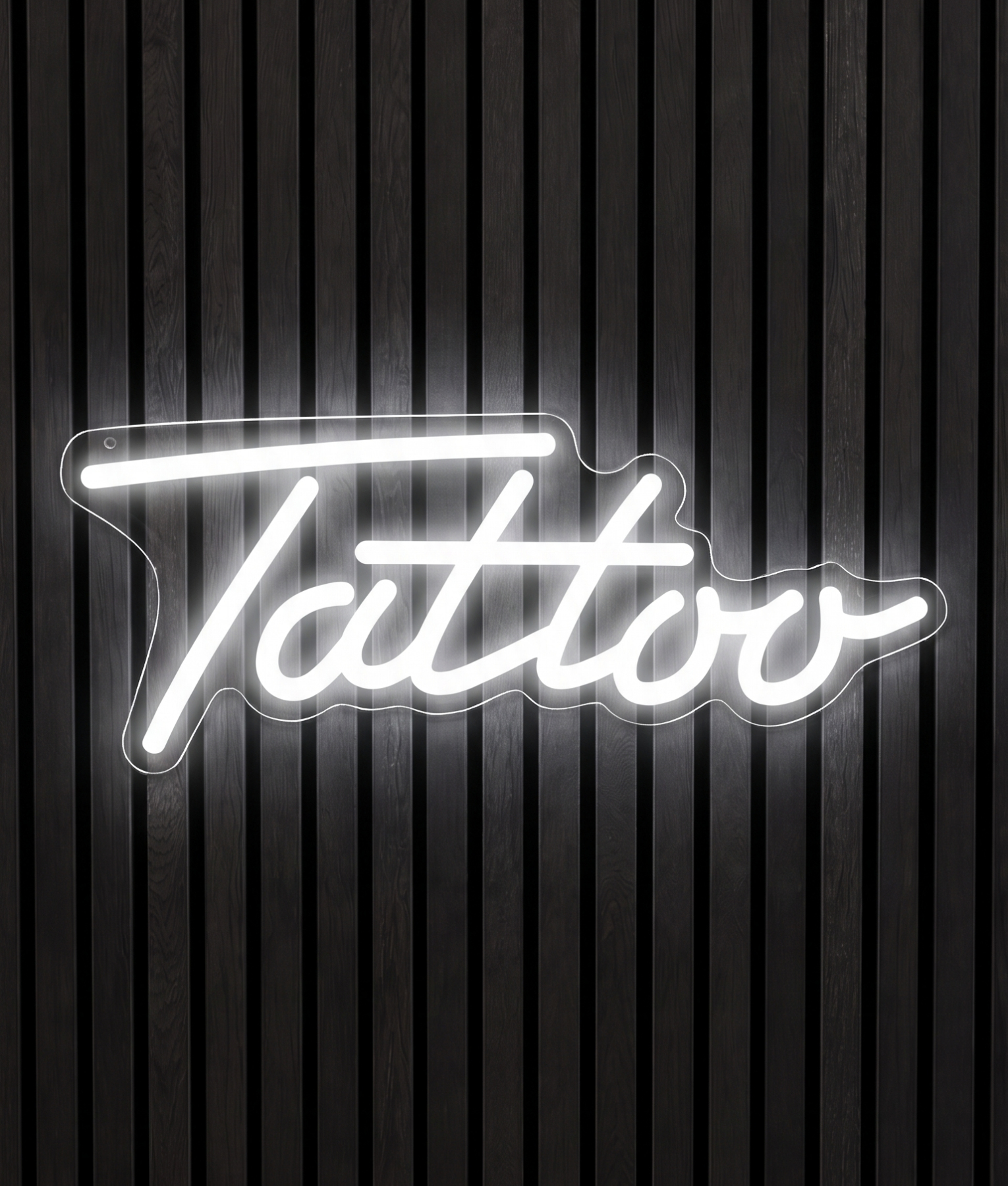 Tattoo wit neon verlichting