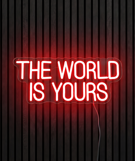 The World Is Yours neon verlichting