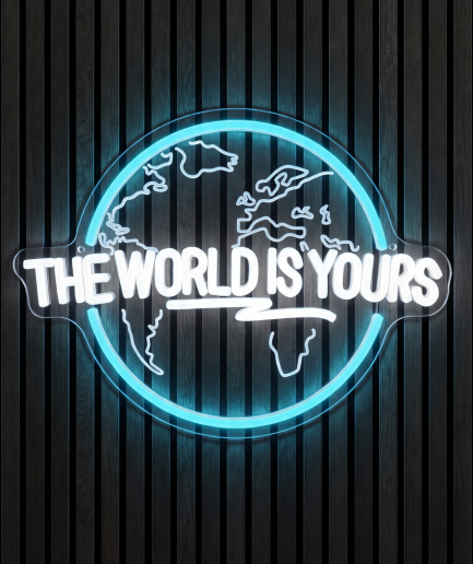 The world is yours neon neon verlichting