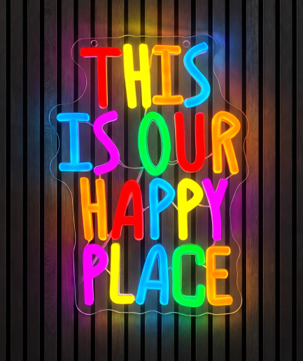 This Is Our Happy Place neon verlichting