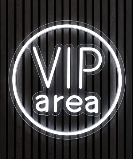 VIP area neon lamp