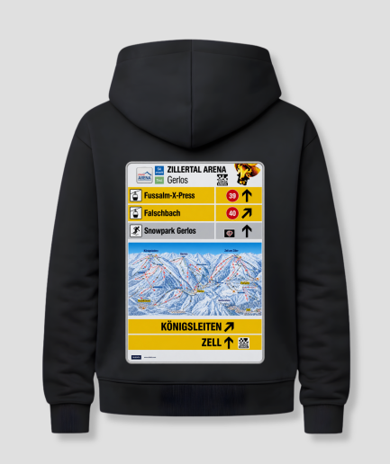 zillertal arena hoodie zwart