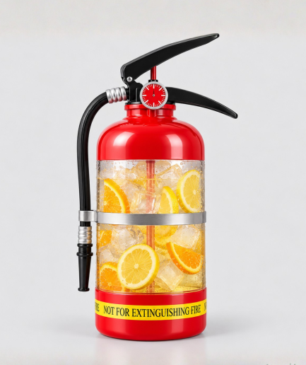 Brandblusser drankdispenser