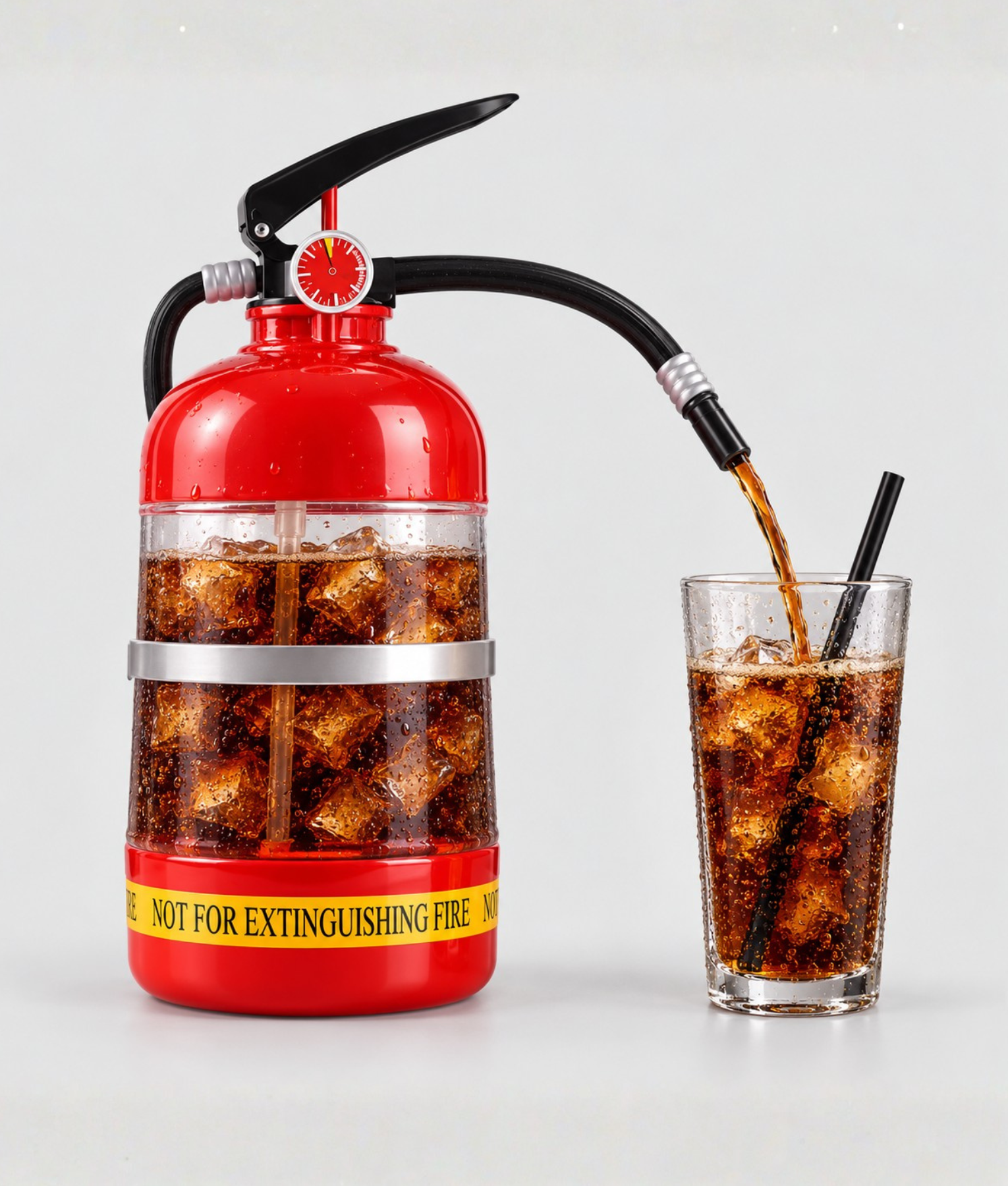 Brandblusser drankdispenser
