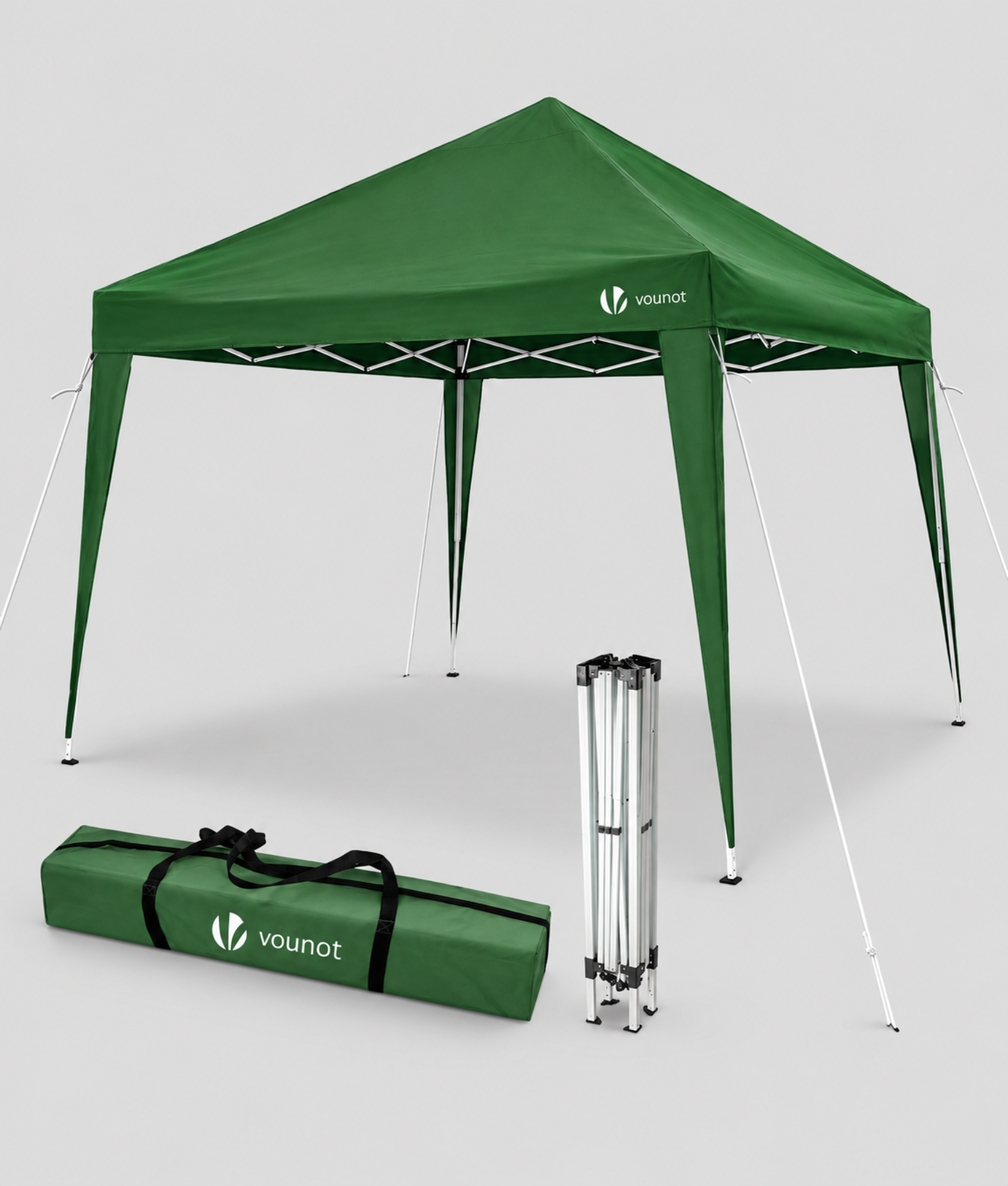 Opvouwbare partytent 3x3 in groen met draagtas