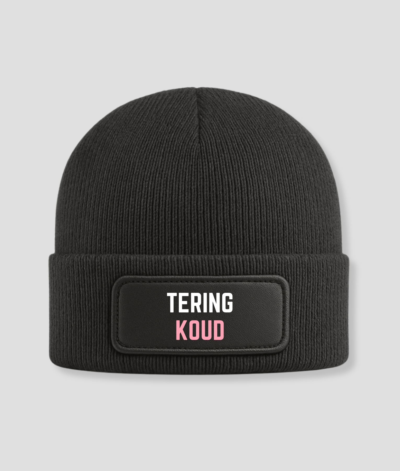 tering koud muts zwart