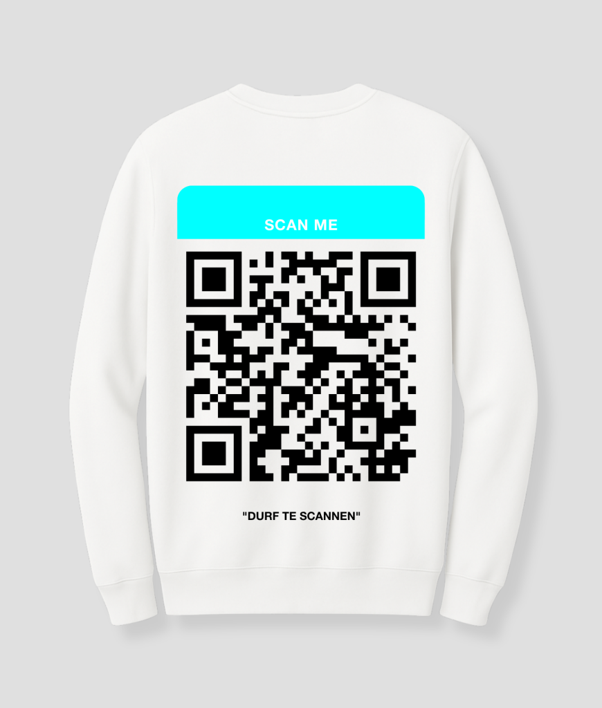 Voorbeeld van de achterkant van je shirt