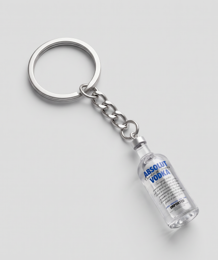 Waterflesje sleutelhanger