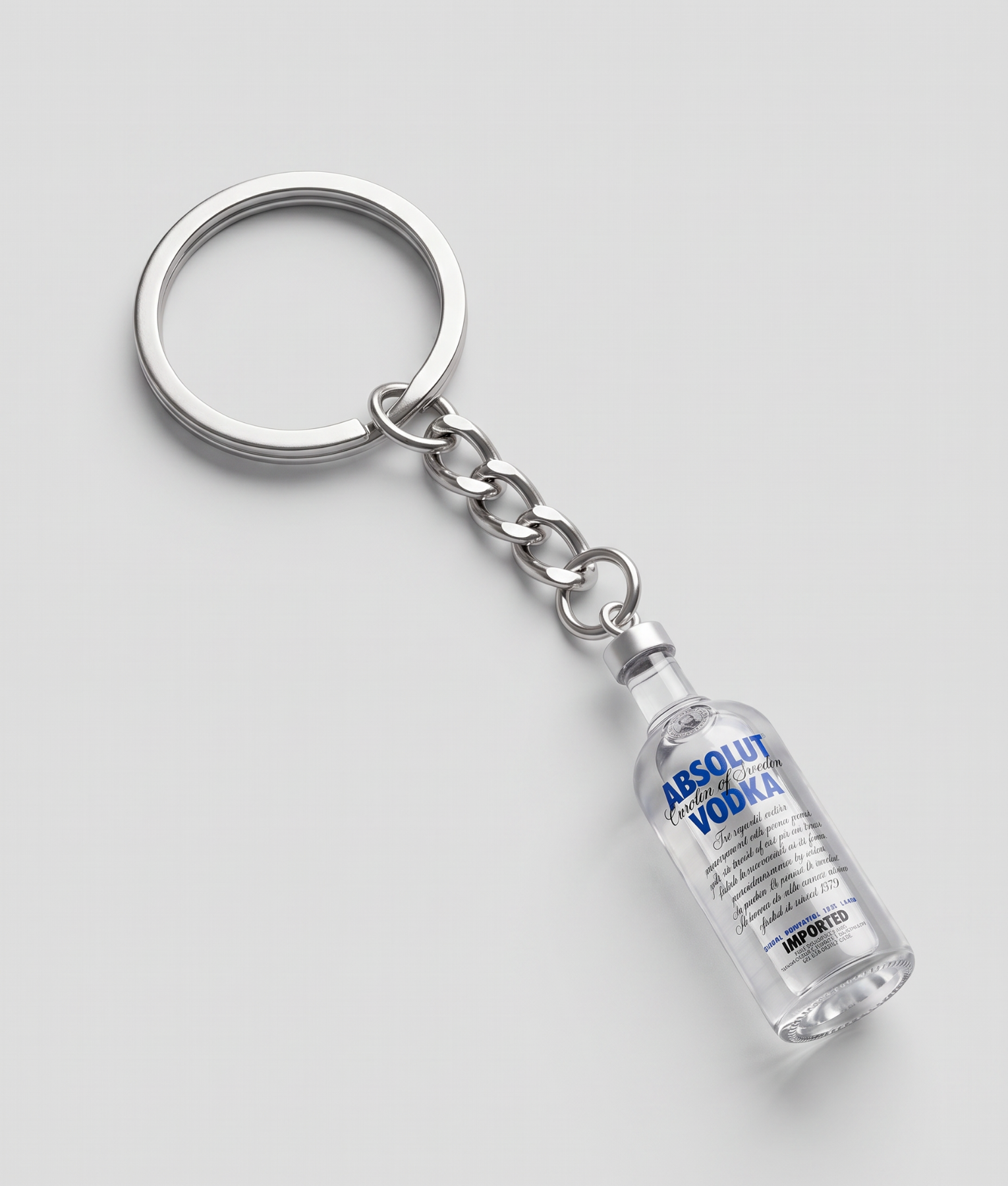 Waterflesje sleutelhanger